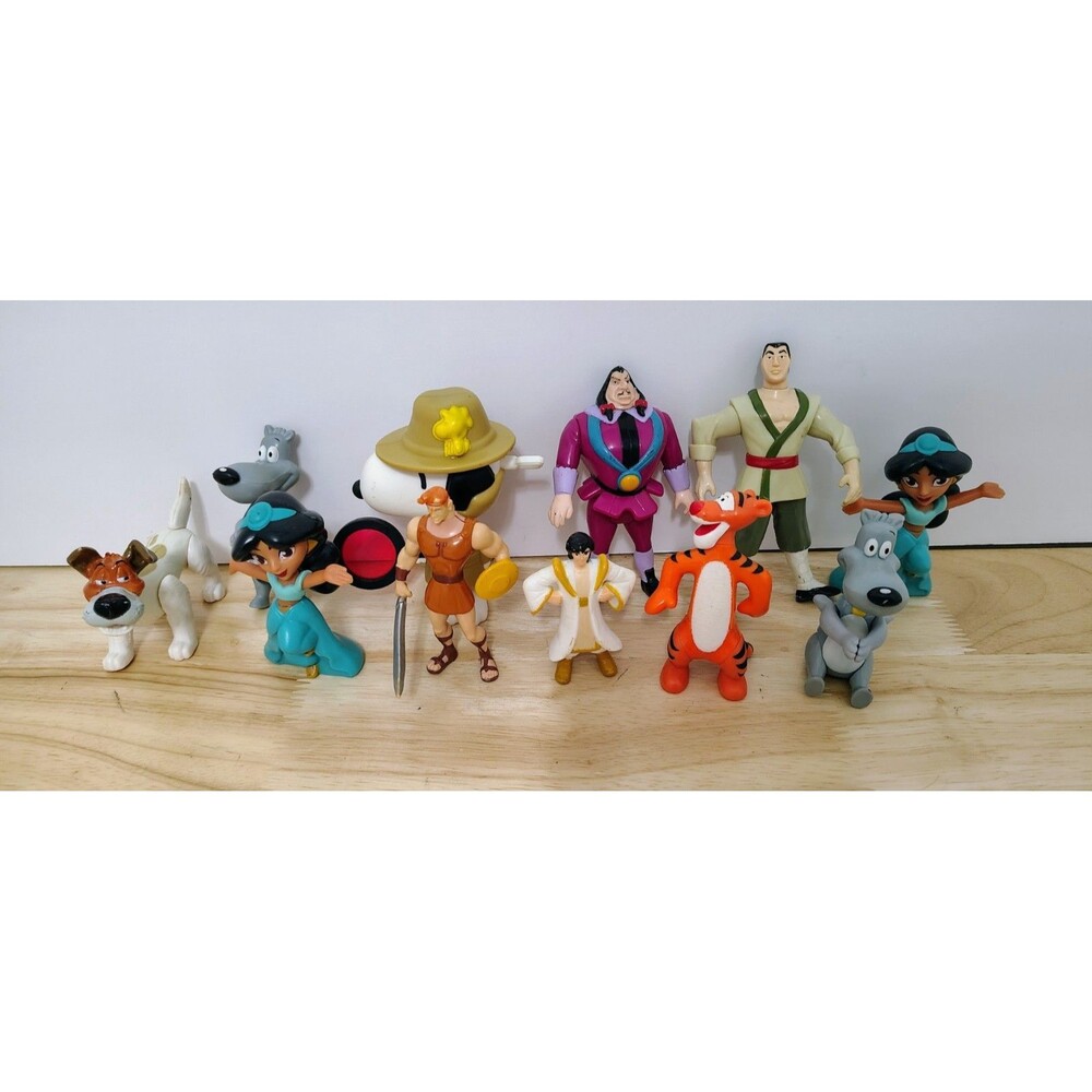 Lot of Mixed Character  McDonald's Happy Meal Toys Snoopy Tigger Hurcules 11 Toy